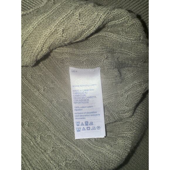 Tommy Hilfiger Womens XL Sweater Fishermen Cable Knit Fall Cool Weather Basic - Picture 6 of 7
